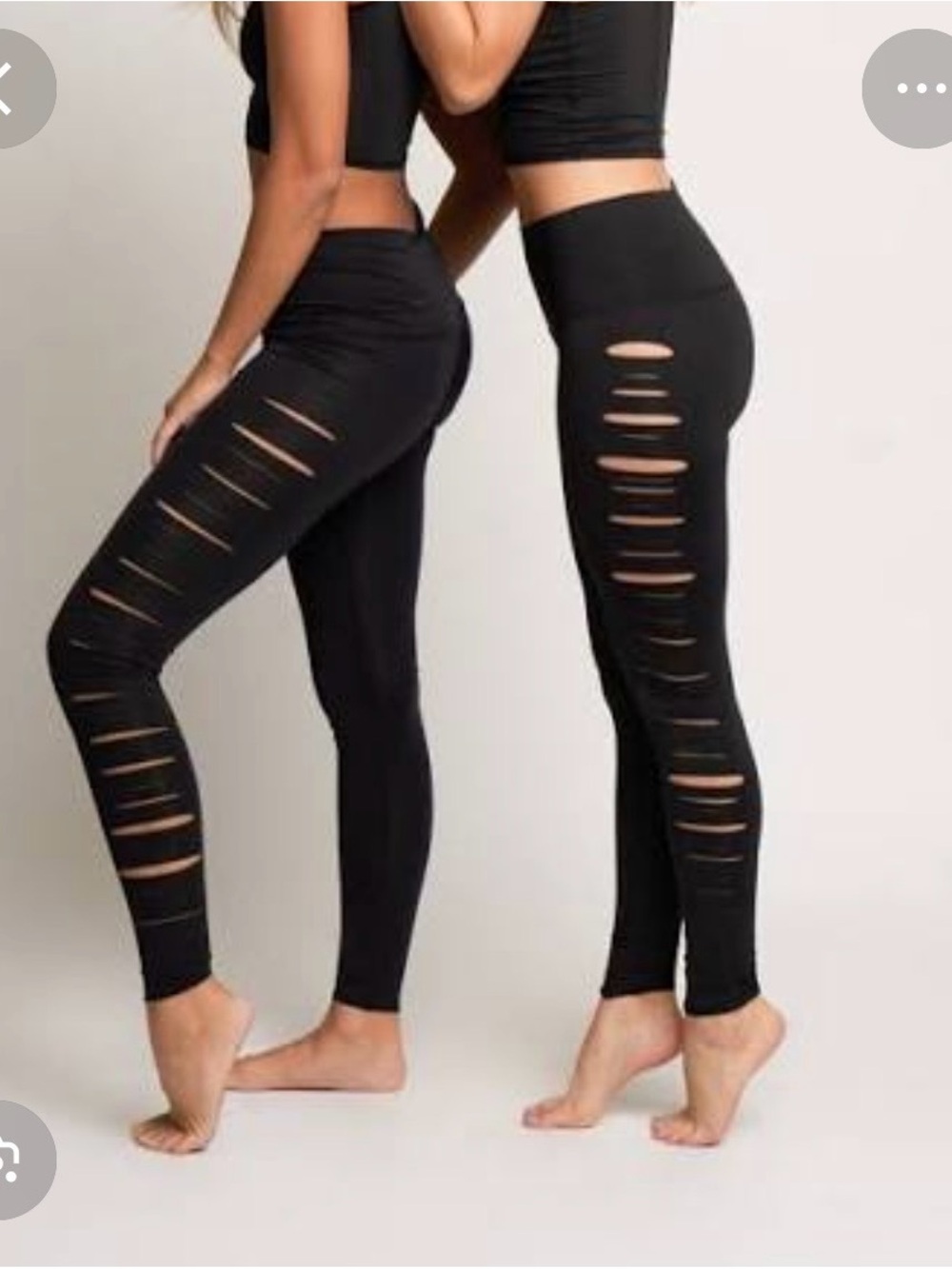 teeki jimi laser leggings in black, size small